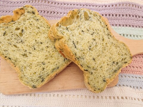 ホームベーカリーで作る★ほうれん草チーズ食パン